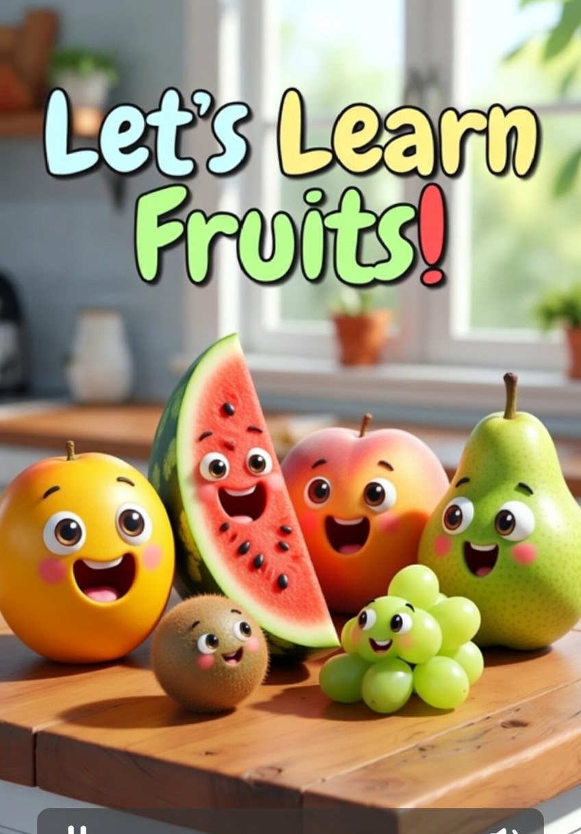 Let's learn Fruits - صورة الغلاف