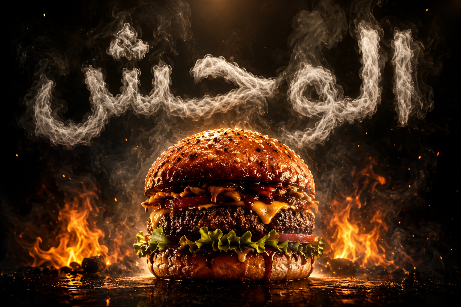 إعلان موشن ديزاين سينمائي بالذكاء الاصطناعي - برجر الوحش (Beast Burger) - صورة الغلاف