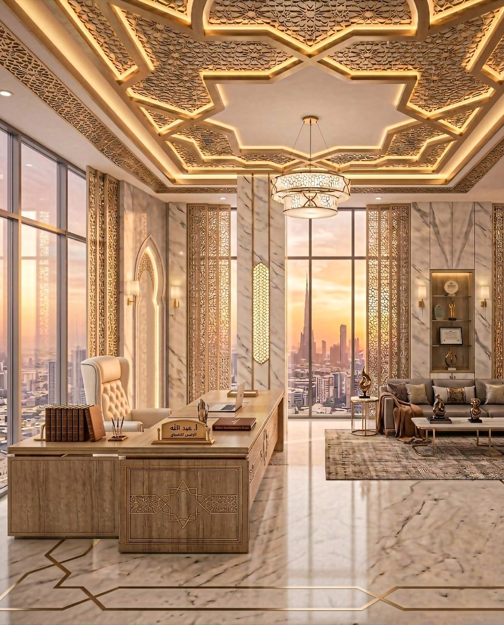 تصميم داخلي لبنك فيصل الاسلامي