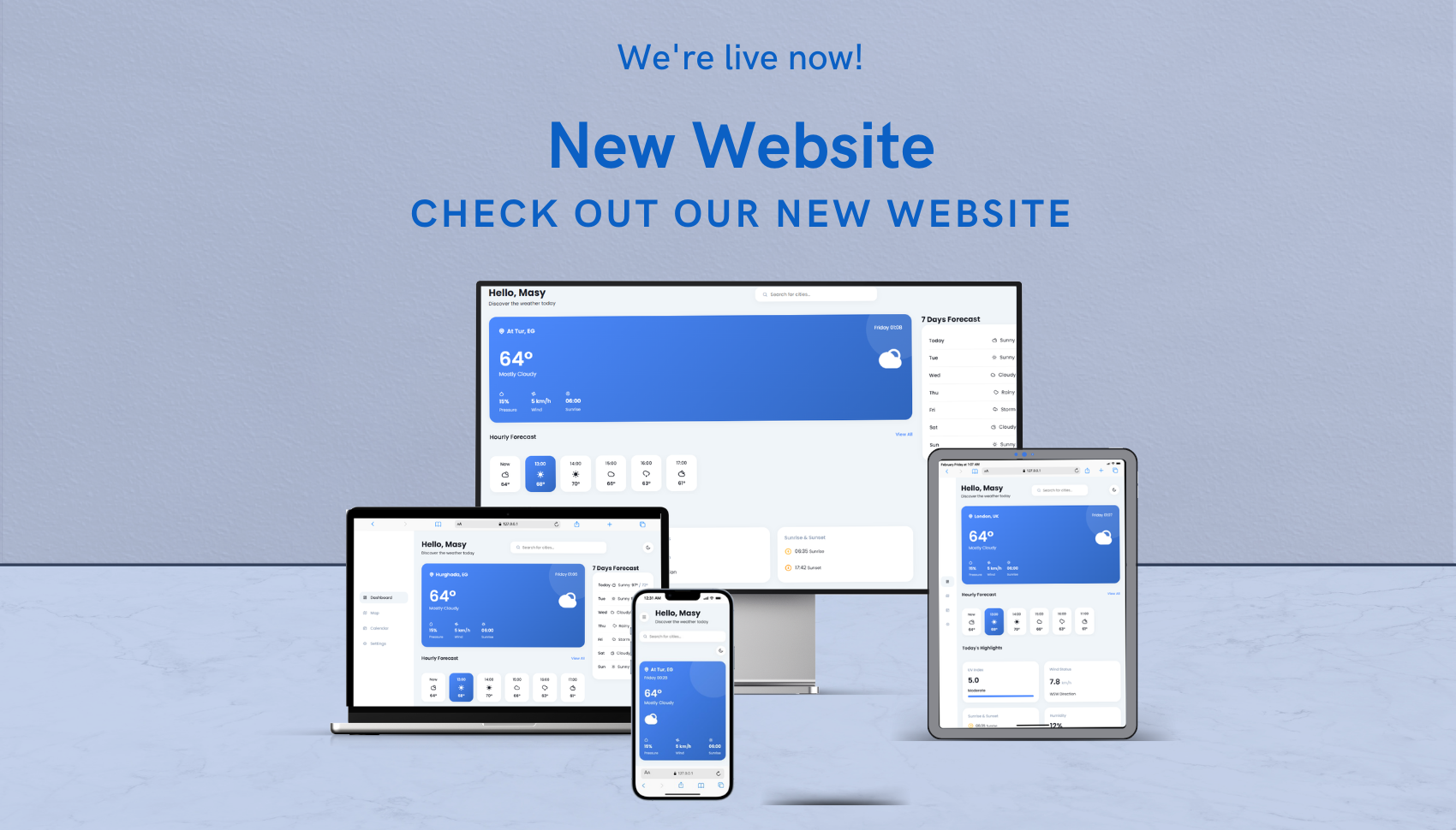 تطبيق الطقس الذكي (Weather Forecast App)