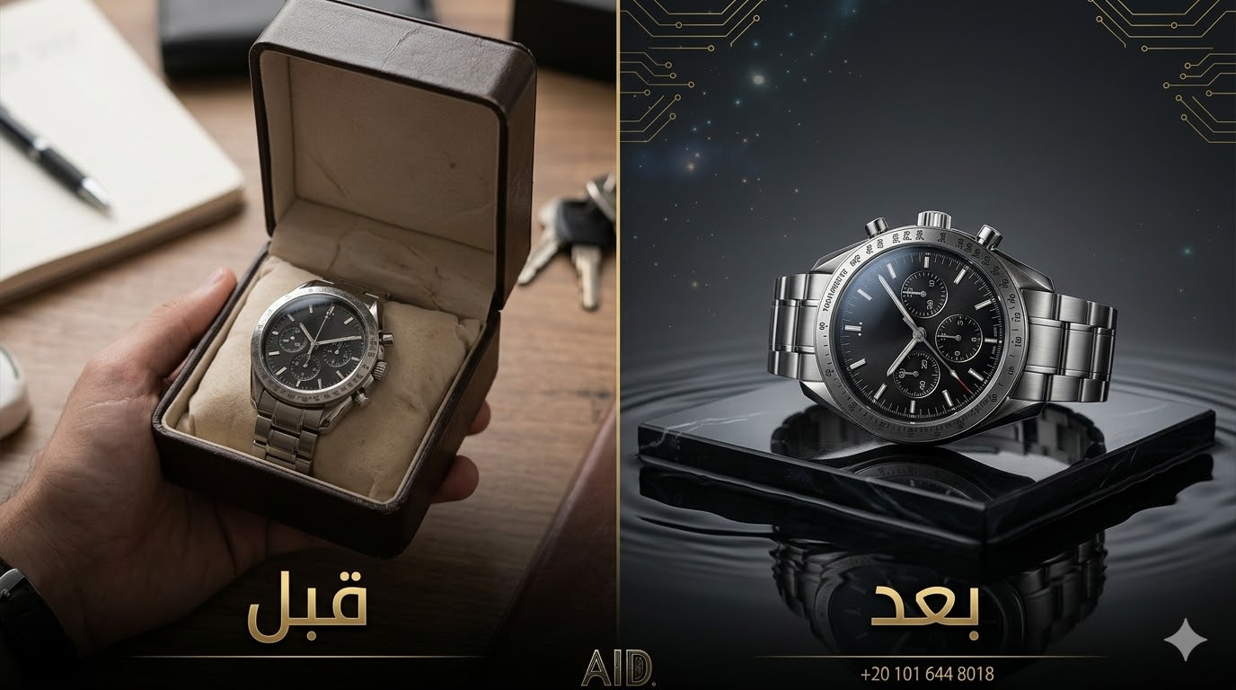 تطوير وإخراج إعلاني لساعة يد فاخرة بالذكاء الاصطناعي.