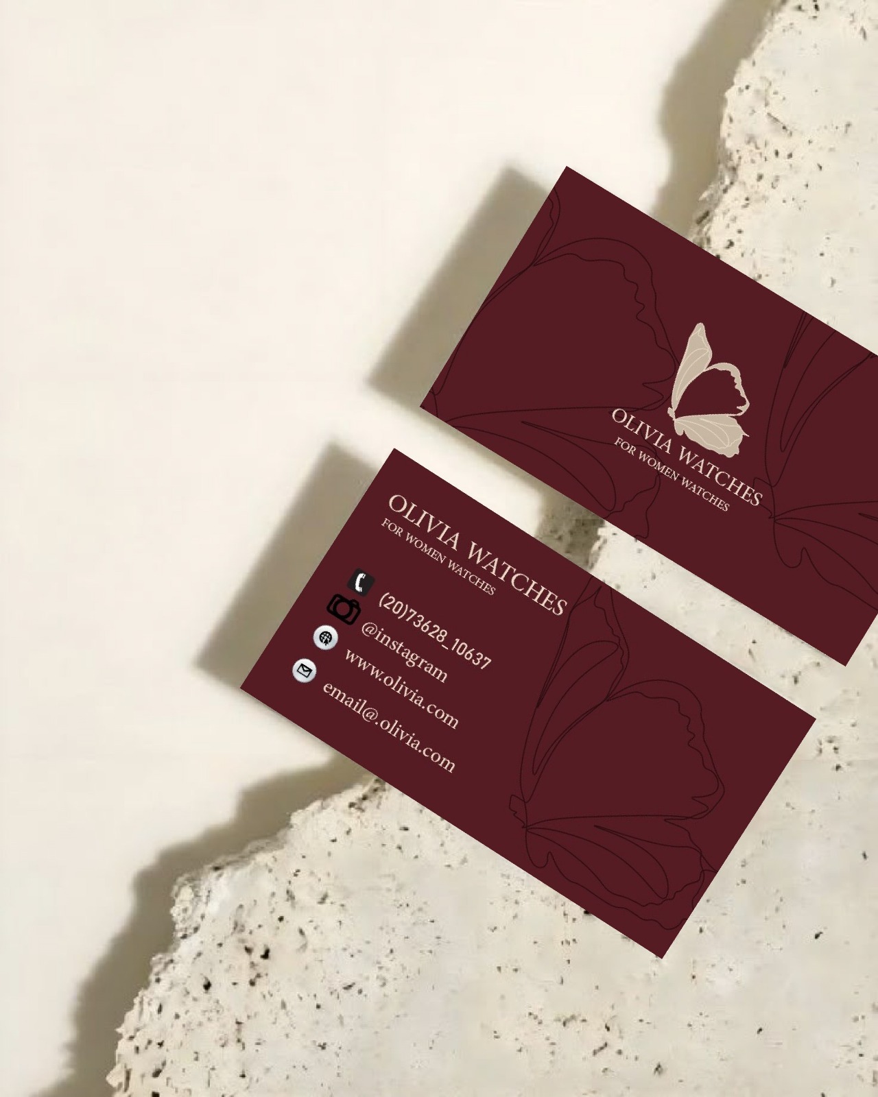 تصميم هوية بصريه لماركة ساعات