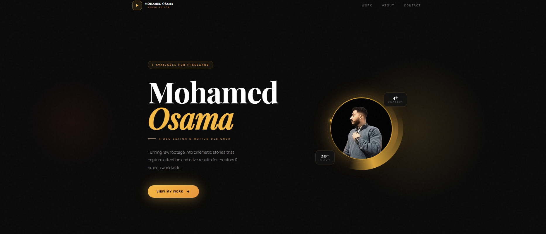 تصميم وتطوير صفحة Portfolio احترافية مع تجربة مستخدم تفاعلية