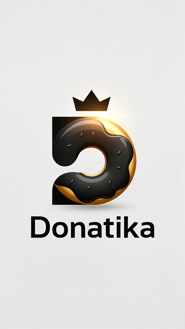 تصميم لوجو لبراند دوناتيكا