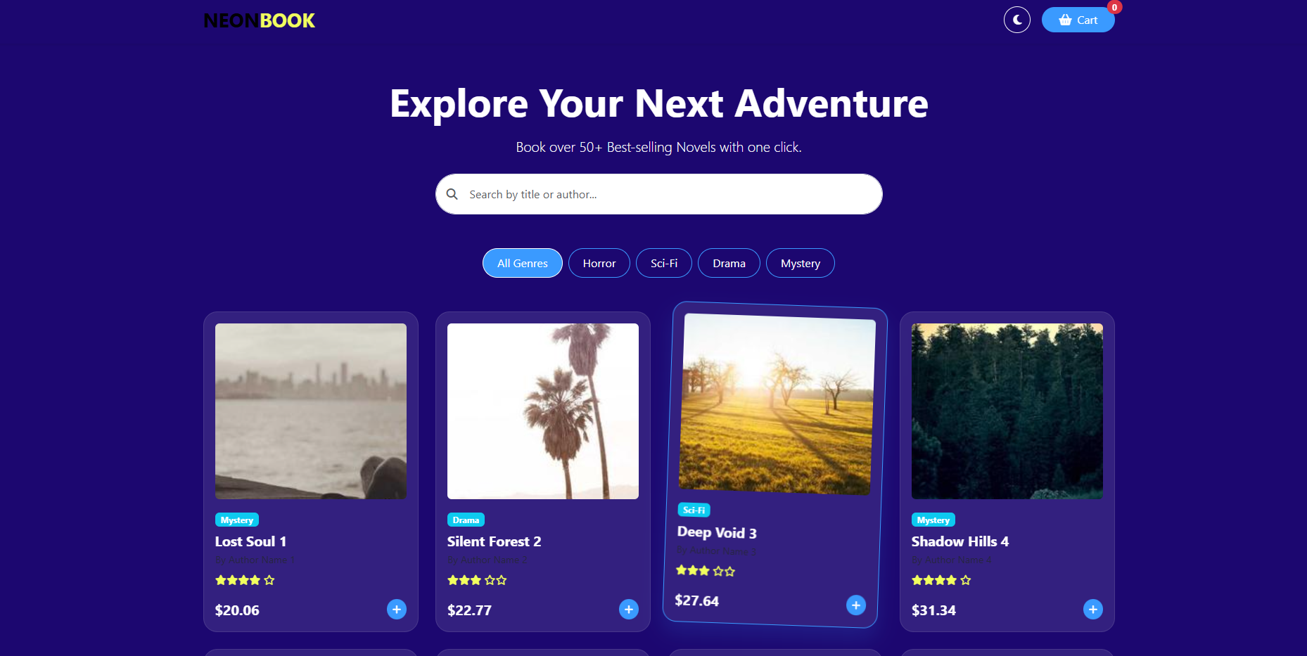 بناء لوحة تحكم وإدارة حجوزات كتب متكاملة مع سلة شراء وفلترة متطورة