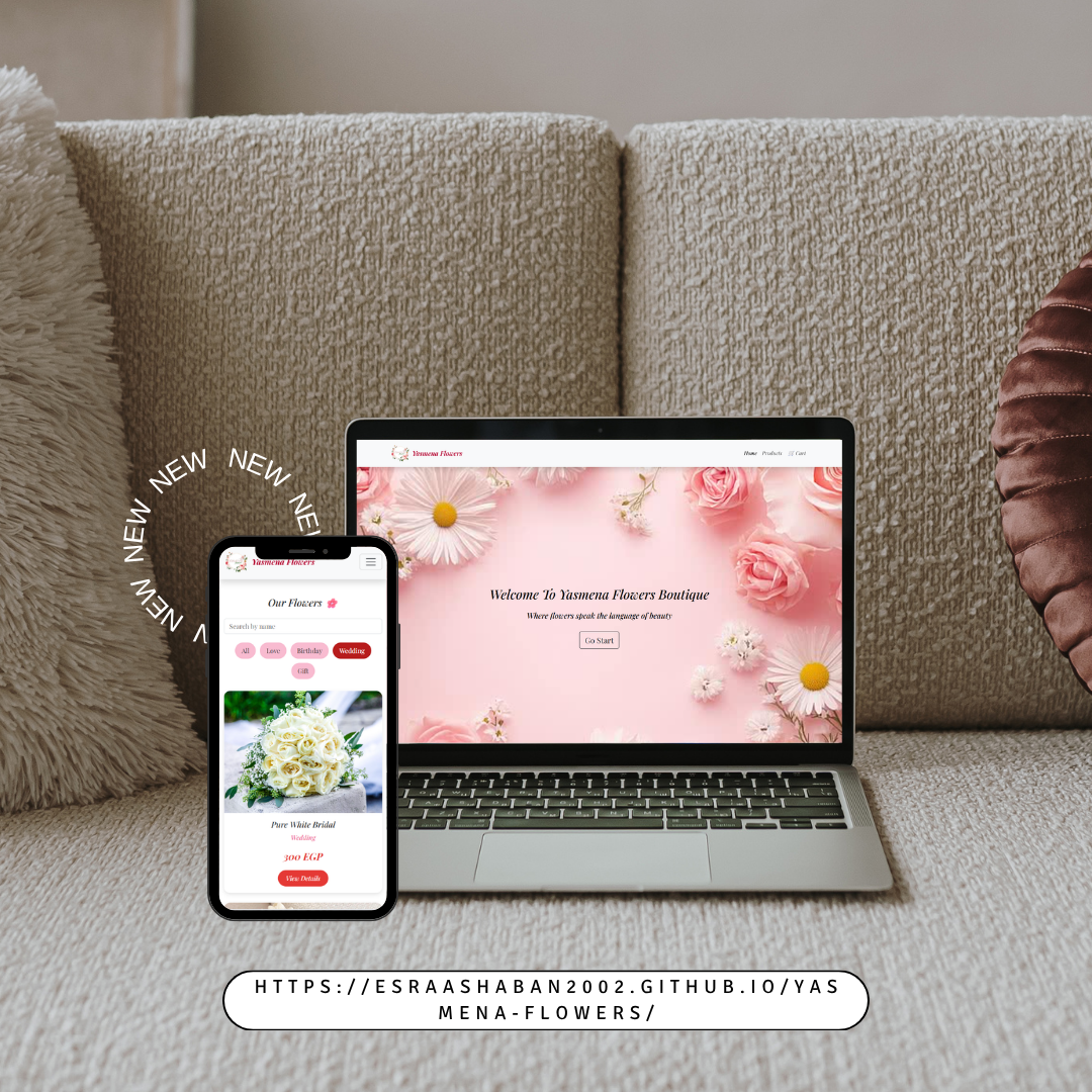 Flower Shop Website – Yasmena Flowers