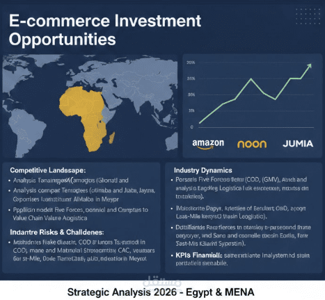 دراسة استراتيجية متكاملة لقطاع التجارة الإلكترونية (MENA) وتحليل مؤشرات الأداء Business Intelligence